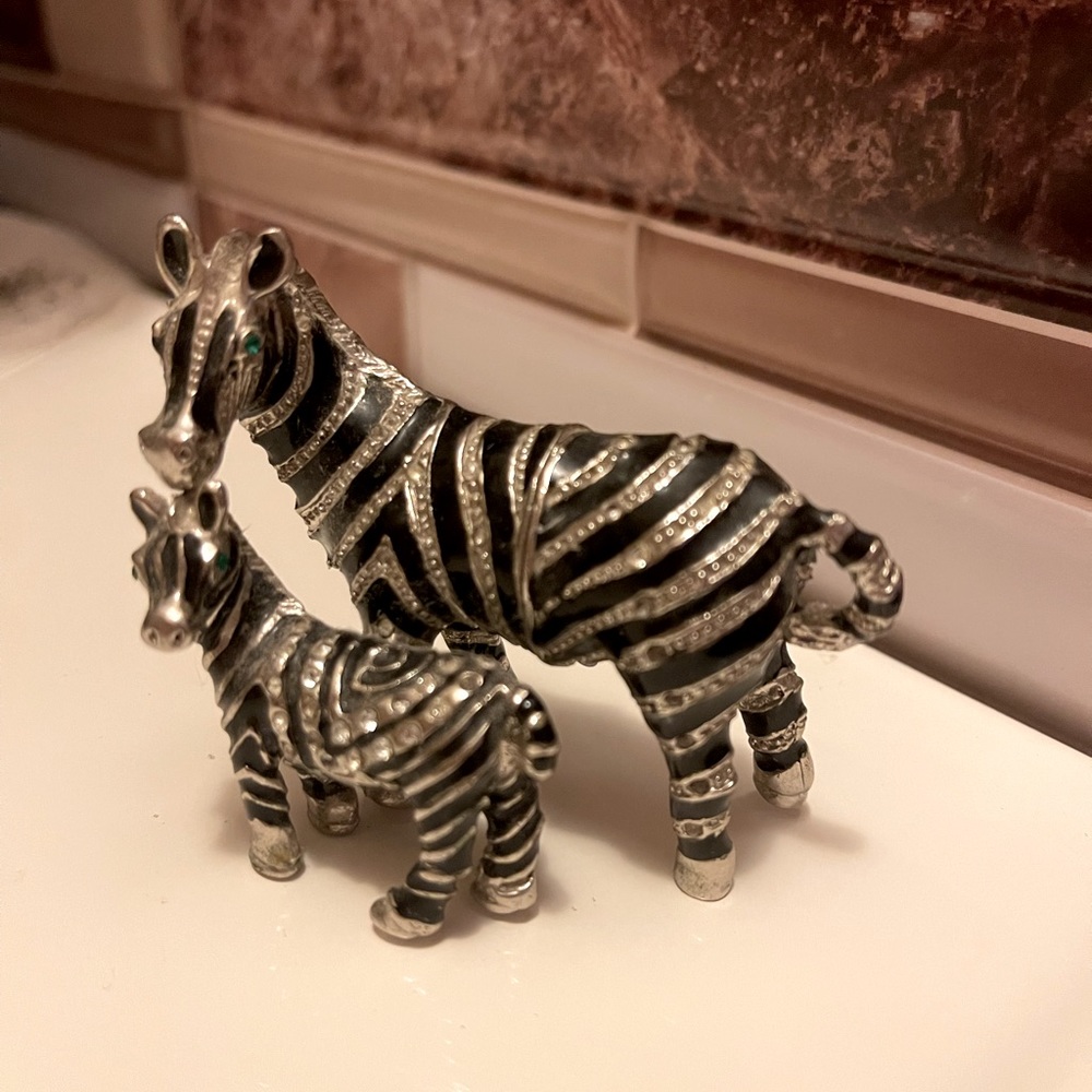Zebra trinket box heavy duty